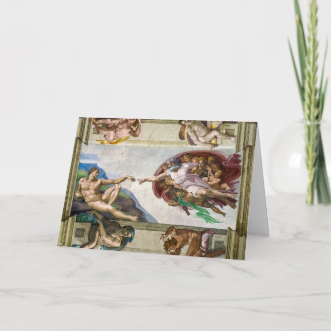 The Creation of Adam | Michelangelo | Card (Front)