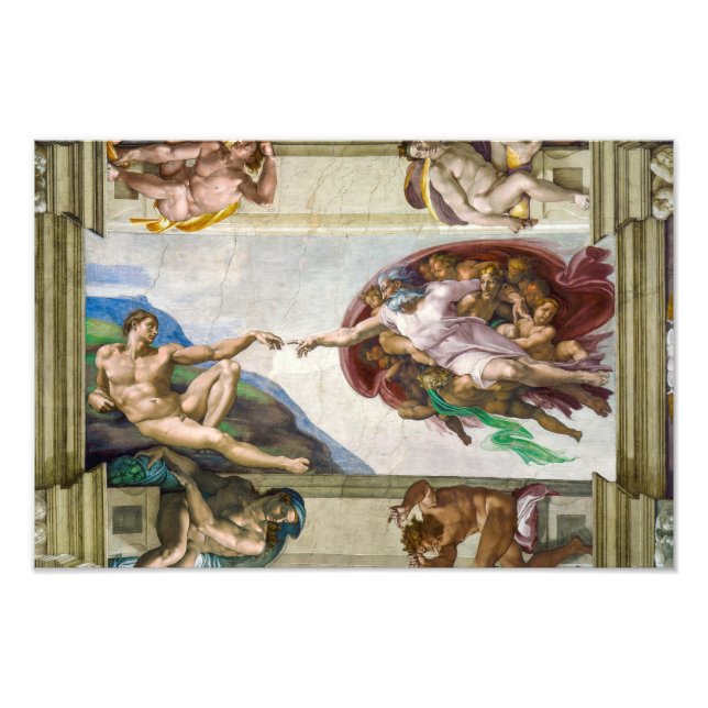 The Creation of Adam | Michelangelo | Photo Print (Front)