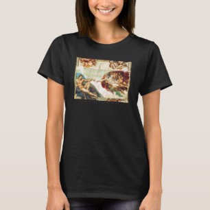 The Creation Of Adam Michelangelo Sistine Chapel P T-Shirt