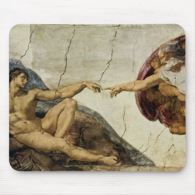 The Creation of Adam Mouse Pad (Front)