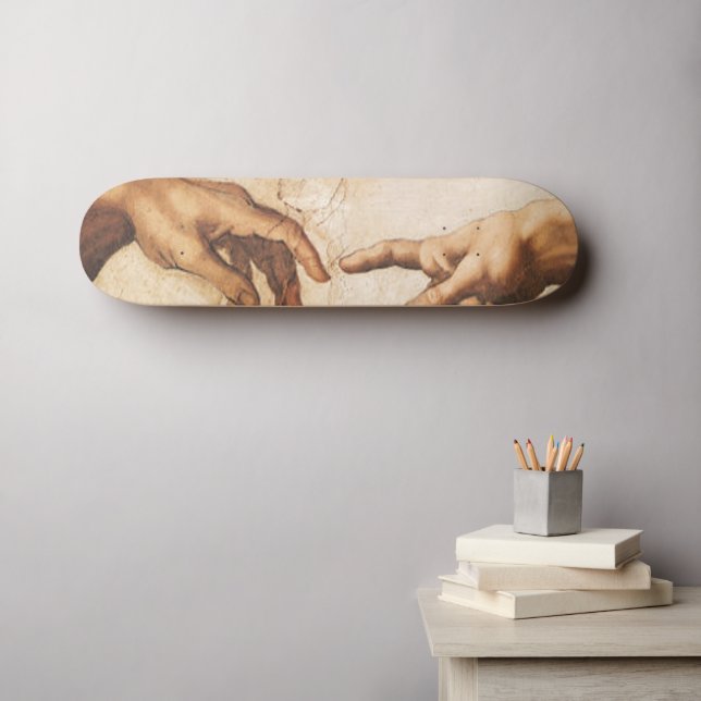 The Creation of Adam Skateboard (Wall Art (Horz))