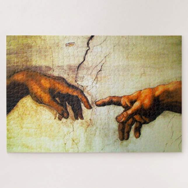 The Creation of Adam -Vatican Rome Jigsaw Puzzle (Horizontal)