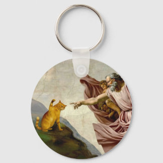 The Creation of Purrfection Key Ring