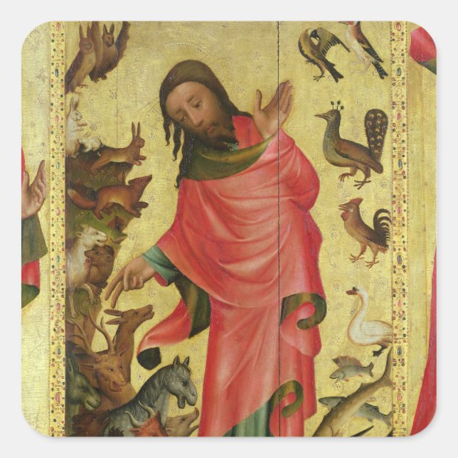 The Creation of the Animals Square Sticker (Front)