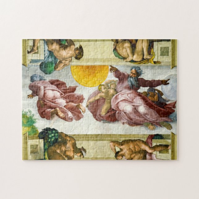 The Creation of the Sun by Michelangelo Jigsaw Puzzle (Horizontal)