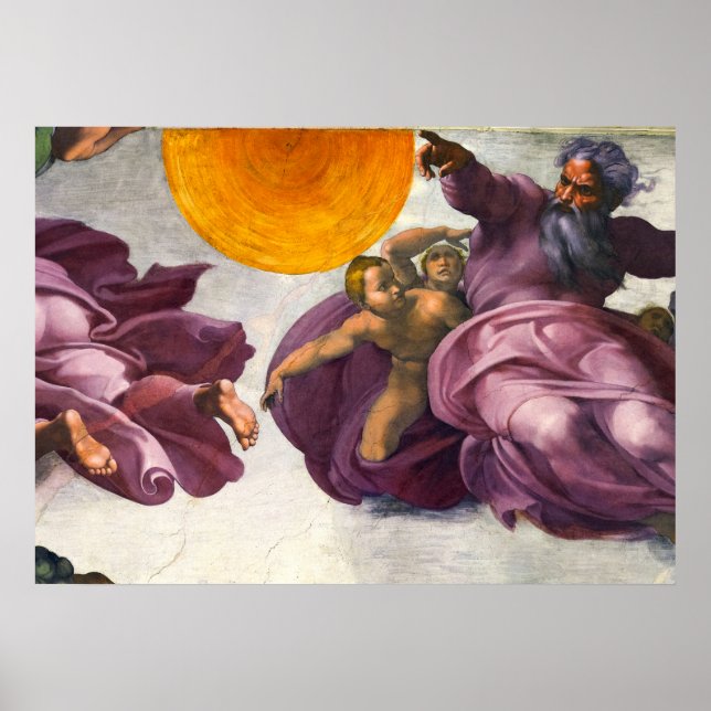 The Creation of the Sun, Moon and Plants Poster (Front)