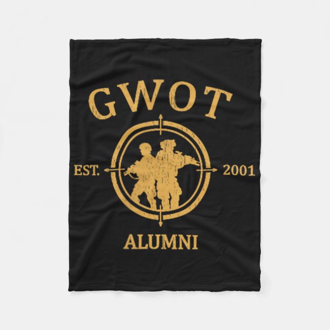 The Creative Armoury Gwot Global War On Terrorism  Fleece Blanket (Front)