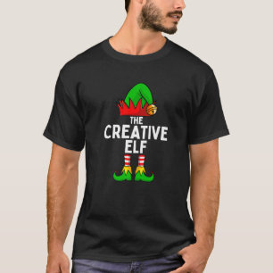 The Creative Elf Funny Christmas Matching Family P T-Shirt