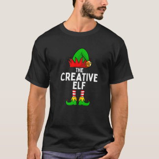 The Creative Elf Funny Christmas Matching Family P T-Shirt