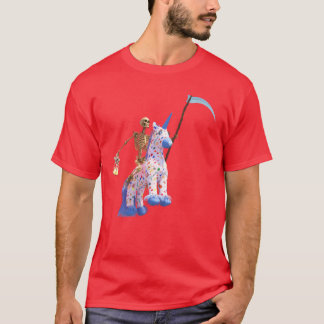 The creepy horse of the grim reaper funny T-Shirt