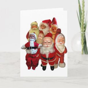 The Creepy Vintage Santa Gang Holiday Card