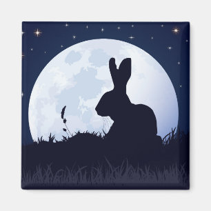 THE CREGGAN WHITE HARE MAGNET