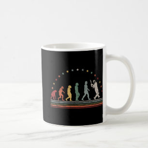 The Cricket Evolution Retro Cricketer Men Cricket Coffee Mug