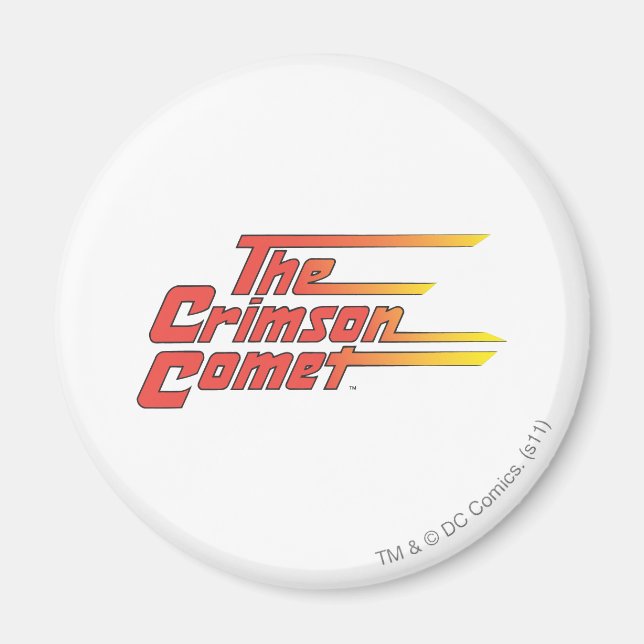 The Crimson Comet Logo Magnet (Front)