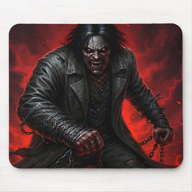 The Crimson Hound Mouse Pad (Front)
