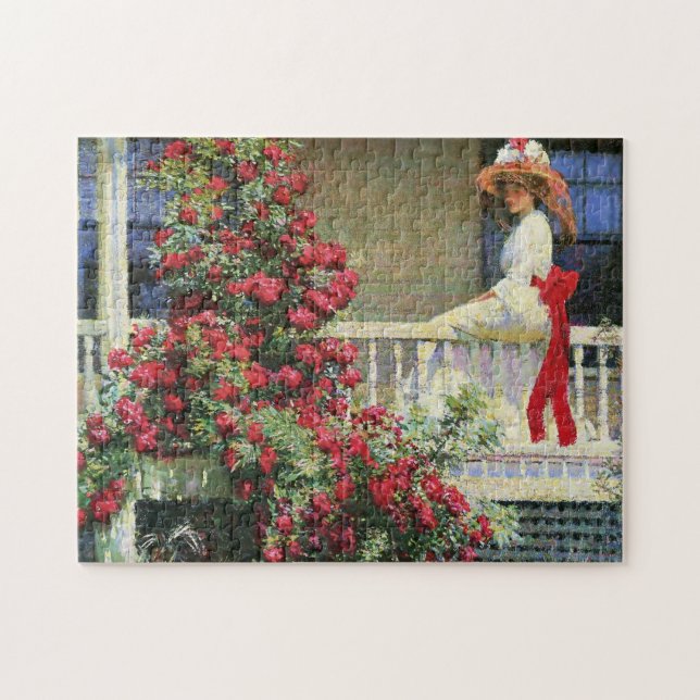 The Crimson Rambler Philip Hale Fine Art Jigsaw Puzzle (Horizontal)