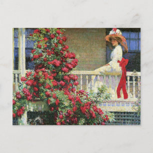 The Crimson Rambler Philip Hale Fine Art Postcard