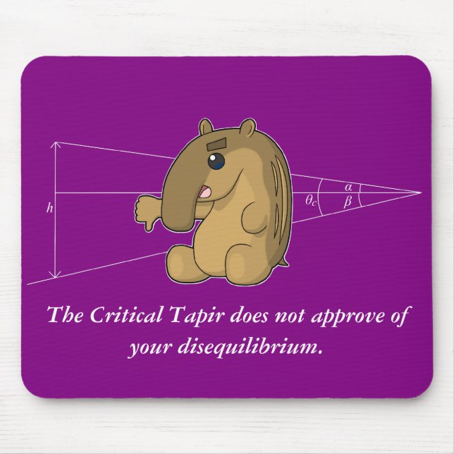 The Critical Tapir- Structural Geology Mouse Pad (Front)