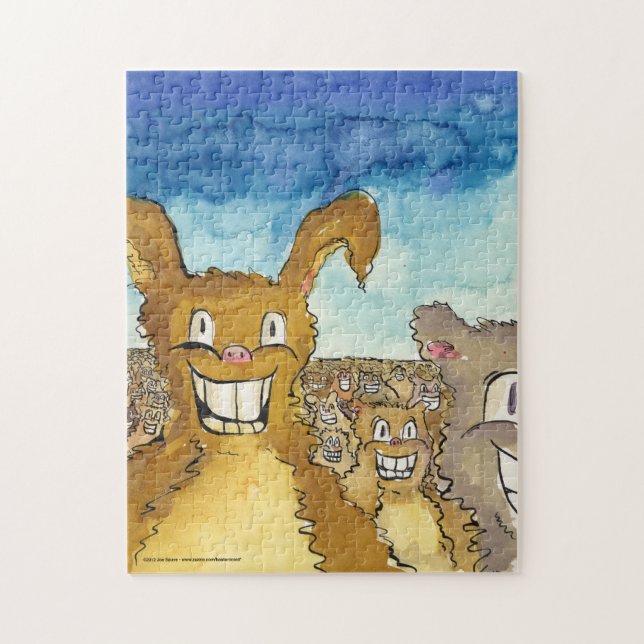 The Critters Are Coming Cartoon Puzzle (Vertical)