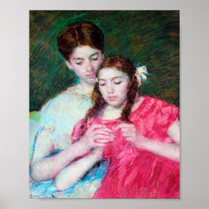 The Crochet Lesson, Mary Cassatt Poster