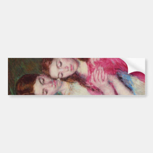 The Crochet Lesson (Two Sisters) Bumper Sticker