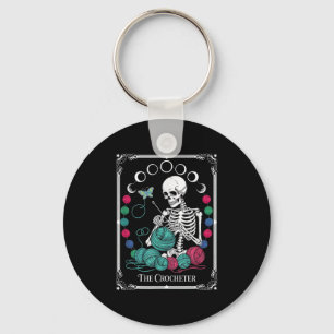 The Crocheter Tarot Card Funny Yarn Design  Key Ring