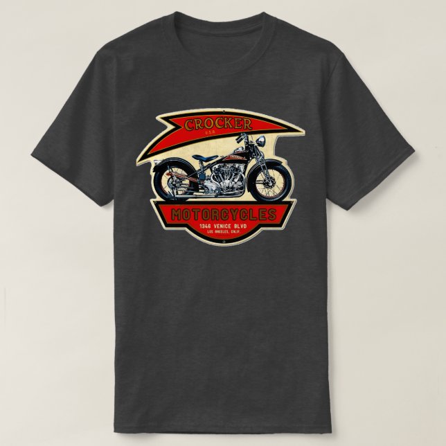 The Crocker Motorcycles 1346  T-Shirt (Design Front)