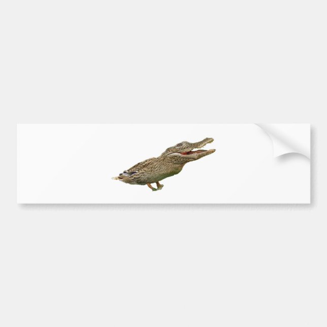 The Crocoduck Bumper Sticker (Front)