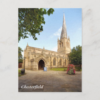 The Crooked Spire of Chesterfield Postcard