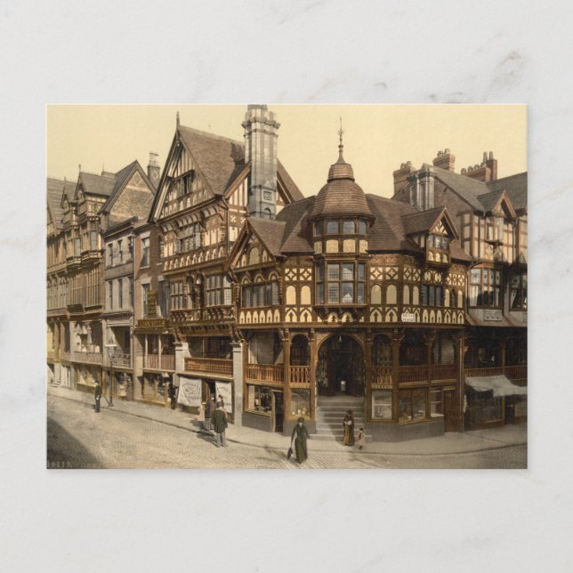 The Cross and Rows, Chester, Cheshire, England Postcard (Front)