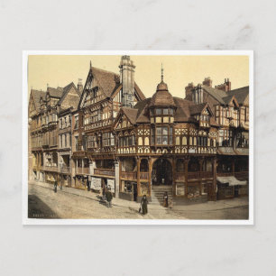 The Cross and Rows, Chester, England vintage Photo Postcard