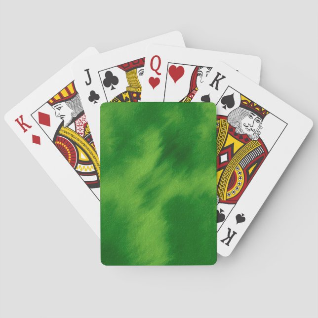 The cross and the green of the forest playing cards (Back)