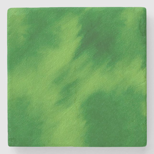 The cross and the green of the forest stone coaster (Front)