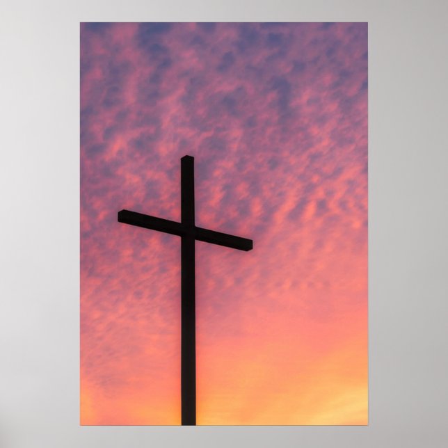 The Cross at Sunset Poster (Front)