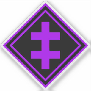 The Cross Of Lorraine - v2 (purple) 