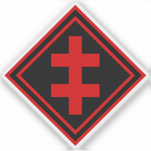 The Cross Of Lorraine - v2 (red)  (Front)