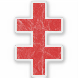 The Cross Of Lorraine (vintage red)