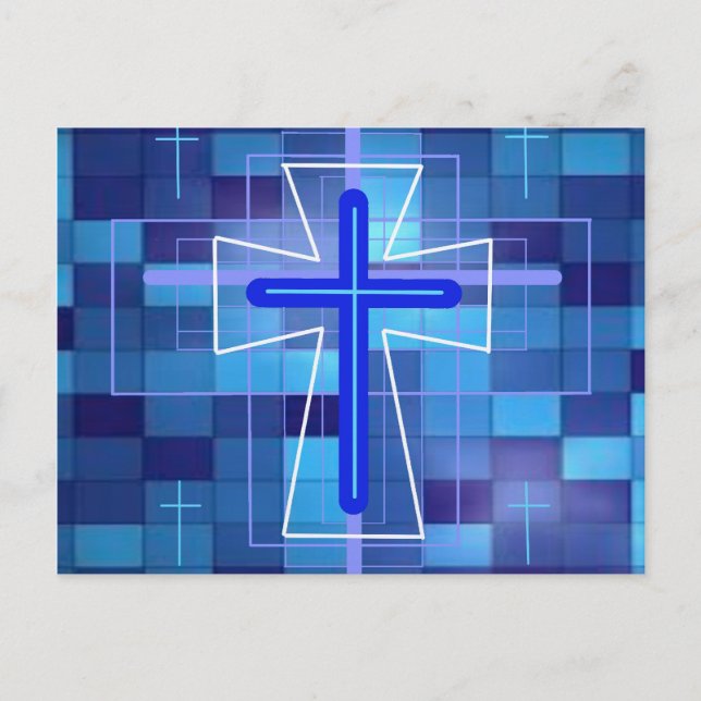 The Cross on ceramic tiles. Postcard (Front)
