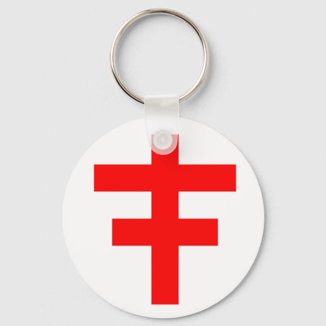 The Cross Pattee of The Scottish Knights Templar Key Ring (Front)