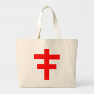 The Cross Pattee of The Scottish Knights Templar Large Tote Bag