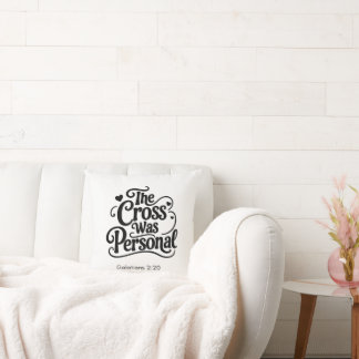 The Cross Was Personal Christian Faith Home Decor Cushion