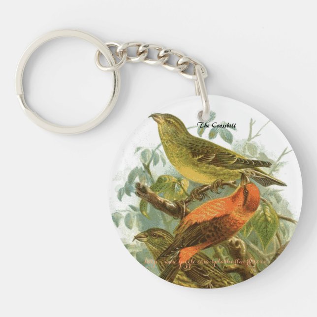 "The Crossbill" Key Ring (Front)
