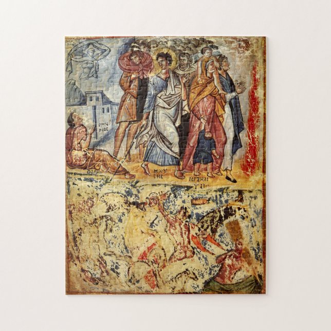 The Crossing of the Red Sea Byzantine Icon Jigsaw Puzzle (Vertical)
