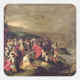 The Crossing of the Red Sea Square Sticker