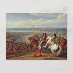 The Crossing of the Rhine, 12th June 1672 (oil on Postcard
