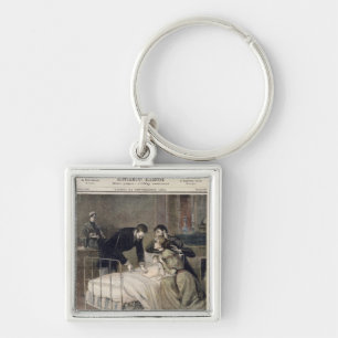 The Croup Cured by Doctor Roux Key Ring