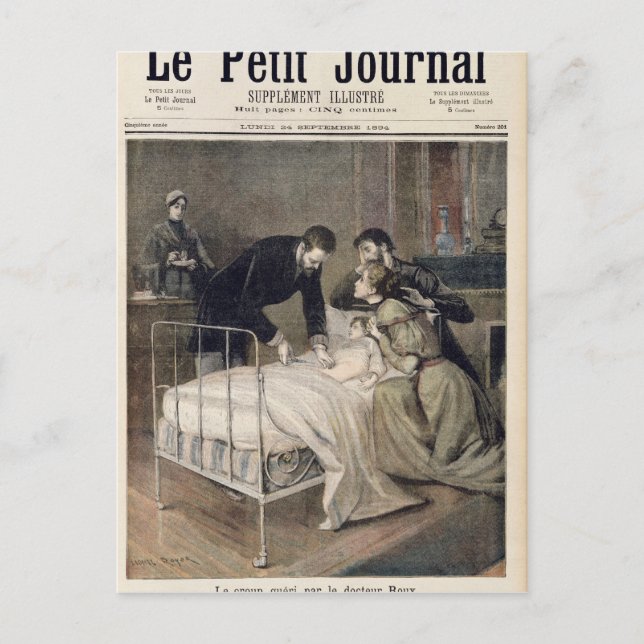 The Croup Cured by Doctor Roux Postcard (Front)