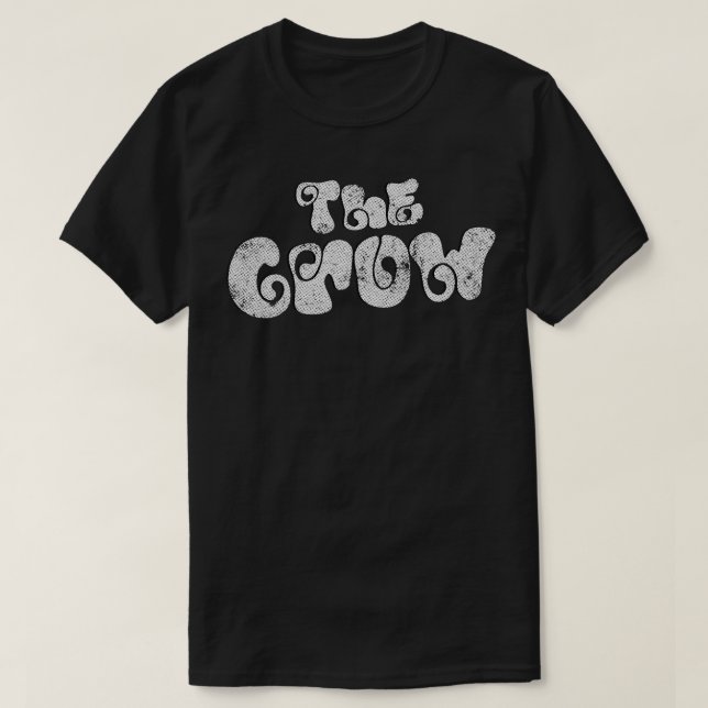 The Crow 90s Retro Typography Design T-Shirt (Design Front)
