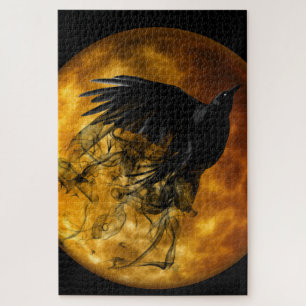 The Crow and Moon Jigsaw Puzzle 1014 pcs