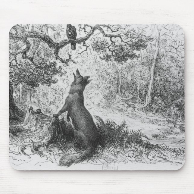 The Crow and the Fox Mouse Pad (Front)